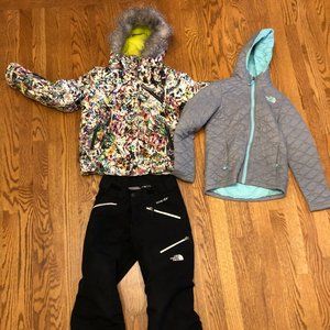 Girls Ski Jacket, Pant & MidLayer